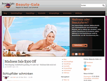 Tablet Screenshot of beauty-gala.de